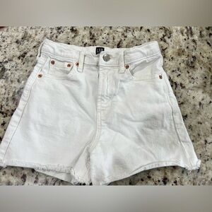 Gap White Denim Youth Shorts
